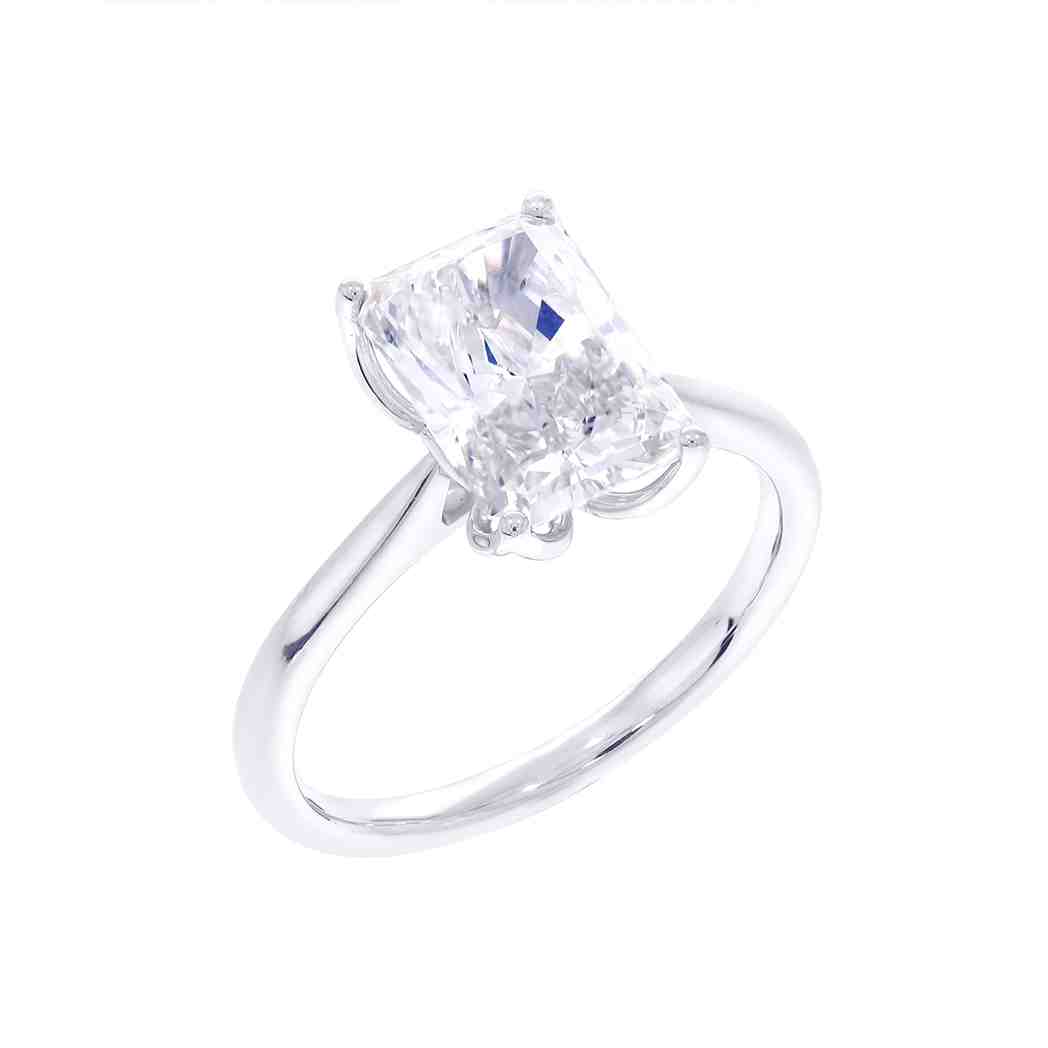 Radiant Solitaire  Lab Created Diamond Engagement Ring LR12991ART